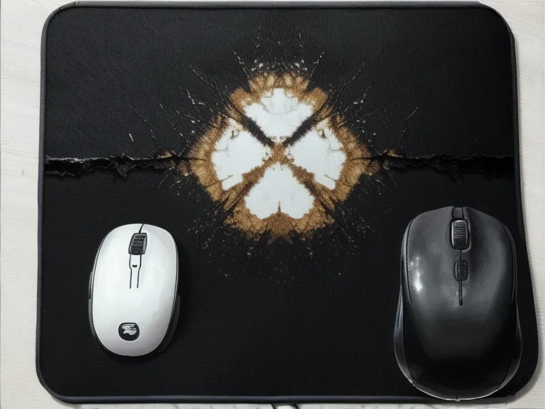 mousepad con base de caucho derretida por exceso de calor en la plancha
