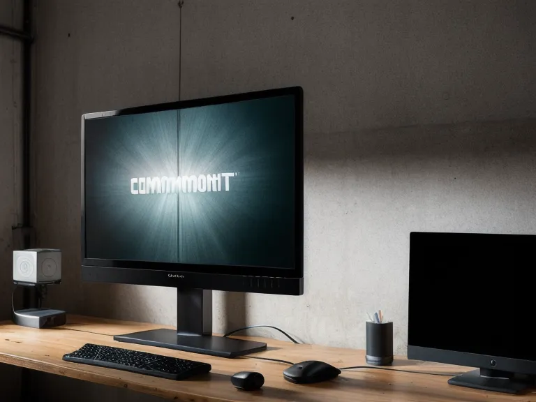monitor con diseño de mockup profesional para mousepads corporativos