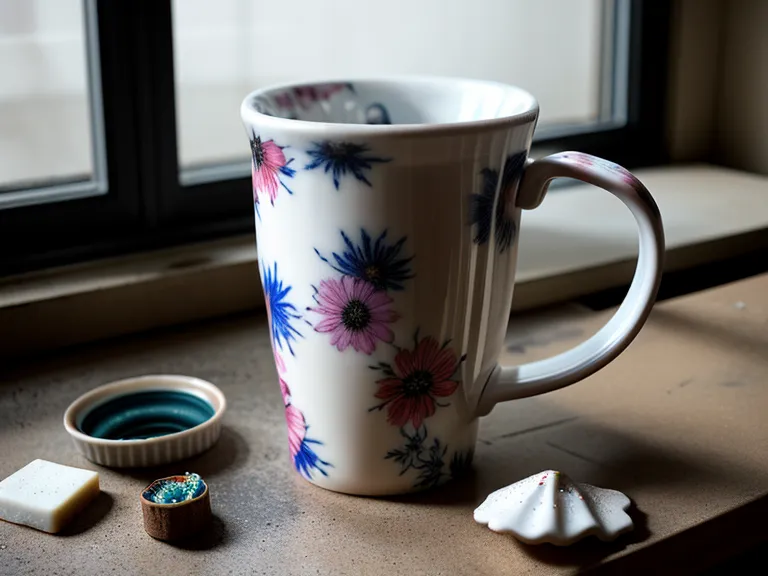 Taza de sublimación con diseño desvanecido por mala calidad del polímero