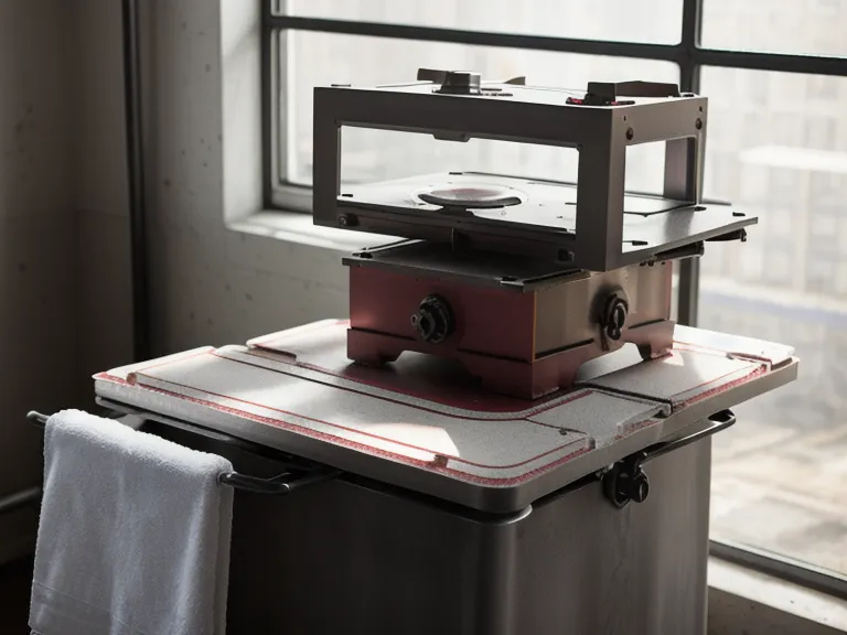 Plancha térmica plana con control de temperatura ajustado para estampar toallas sintéticas